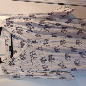 Torrid Harper style blouse with elephants